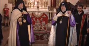 Catholicos of the Great House of Cilicia Received at the Mother See of Holy Etchmiadzin