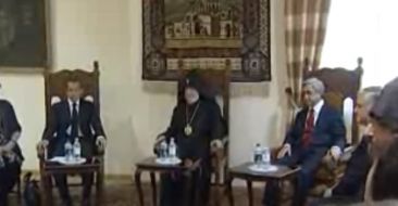 Visit of the Presidents of France and Armenia to the Mother See of Holy Etchmiadzin