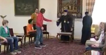 Participants of Junior Eurovision 2011 met with the Catholicos of All Armenians