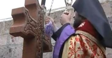 Blessing of a Cross-Stone in the Abovian Detention Facility