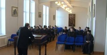 Lecture at Vazgenyan Theological Seminary in Sevan