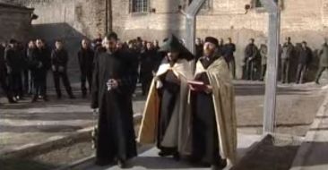 Blessing of a Cross-Stone in Goris Detention Facility