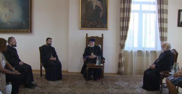 Catholicos of All Armenians Received Representatives of the Swiss Red Cross