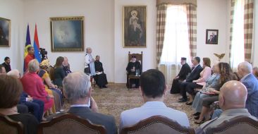 Catholicos of All Armenians; Received Representatives of the Victory Commander's Remembrance Fund