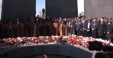 Intercession Service Dedicated to the Holy Martyrs of the Armenian Genocide at Tsitsernakaberd