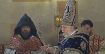 Catholicos of All Armenians Consecrated Holy Mother of God Church in Stepanakert