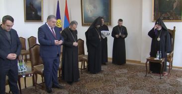 Catholicos of All Armenians Received the Primate of the Diocese of Southern Russia