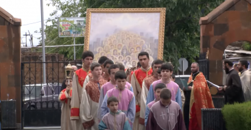 The Holy Martyr icon was brought to Oshakan