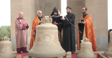 Bells Consecrated for New Church in Yerevan