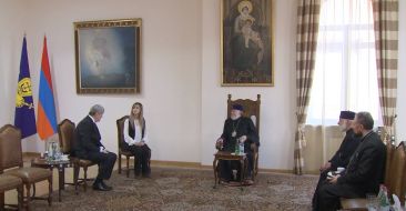 Catholicos of All Armenians Receives Newly Appointed Ambassador of Uruguay