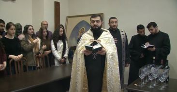 Home-blessing service in the Faculty of Theology