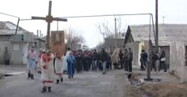 Procession in Norabats village of Ararat region