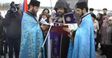 Blessing of A Cross-Stone in St. Petersburg