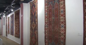 Exhibition of carpets in the History Museum of Armenia