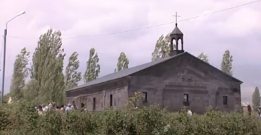 Re-consecration of the Church in the Aragats village