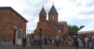 Consecration of the St. Amenaprkich Church in Nijni Novgorod, Russia