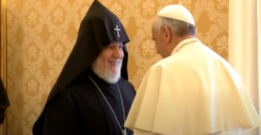 Vatican Meeting of the Catholicos of All Armenians and Pope Francis