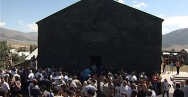 The Re-Consecration of the Church in Vardenis Village, Aparan