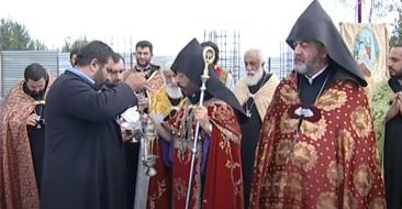 Ground Blessing Ceremony of St.Sargis Church in Eghvard