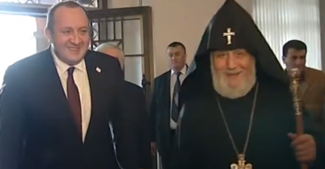 Catholicos of All Armenians Received President of Georgia-2014