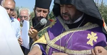 Ground Blessing Ceremony in Hovtashen Village