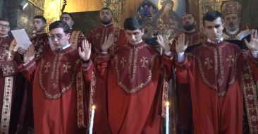 Ordination of Deacons in St. Arakelots Church in Sevan