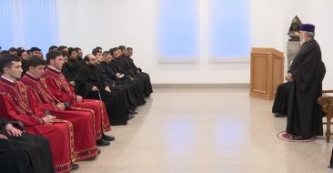 The Armenian Patriarch wished the deacons courage in their difficult service