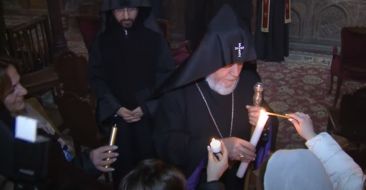Holy Nativity Candle Light service in the Mother See of Holy  Etchmiadzin