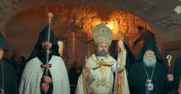 The Armenian Patriarch of Constantinople offered a Candlelight Divine Liturgy of Holy Nativity in Bethlehem