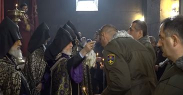On the occasion of the Day of the Armenian Army, the Patriarch of Armenia received representatives of the Armed Forces of the Republic of Armenia