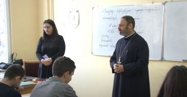 Students from around 25 schools in Yerevan participated in the Oympiad on the subject of the History of the Armenian Church