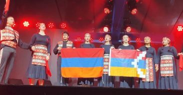 ACYOWorld youth at the commemoration ceremonies of the martyrs of the Armenian Genocide