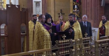 Moscow- Commemoration ceremonies of Armenian Genocide martyrs
