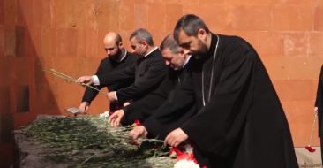 Artsakh- Commemoration ceremony of Armenian Genocide martyrs