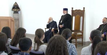Prize winners of the Armenian Church History Olympiad at the Mother See