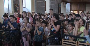 Pilgrimage of children from Armenian Youth Centers to Gyumri