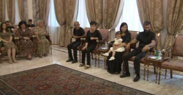 Catholicos of All Armenians Karekin II met with families who lost sons in the war