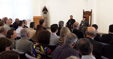 The Catholicos Met Pilgrims from the Eastern and Western Dioceses of the Armenian Church of North America