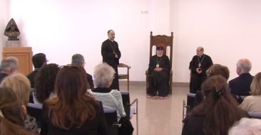 Pilgrims from the Armenian dioceses of Western USA and France met with the Patriarch of All Armenians
