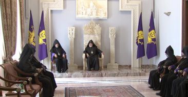 The Patriarch of All Armenians met with the Newly Consecrated Bishops