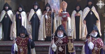 A Pontifical Prayer held on the occasion of the 24th anniversary of the enthronement of Karekin II, Patriarch of All Armenians