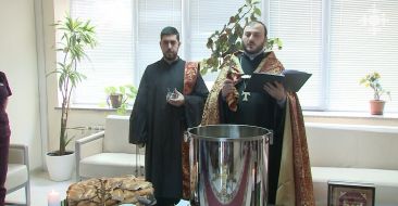 Home-Blessing and Water-Blessing service in the "Izmirlian" Medical Center