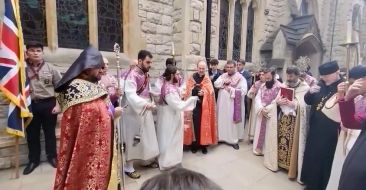 The Armenian Diocese of Great Britain commemorated the 109th anniversary of the Armenian Genocide
