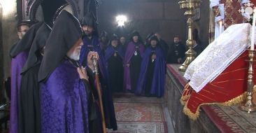 An intercession ceremony was performed at the Mother See in memory of the canonized martyrs