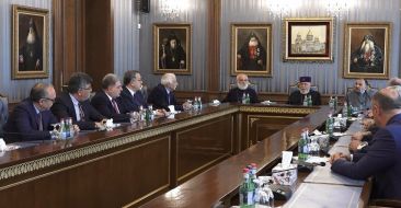 The Catholicos of All Armenians received the "All-Armenian Council of Diplomats"