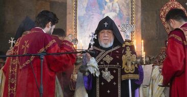 On the occasion of Victory and Peace Day the Catholicos of All Armenians conveyed a message in the St. Gayane monastery