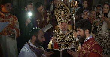 On the day of the Transfiguration, a service of the granting of the Acolytes was held in the Kecharis monastery