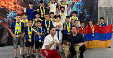 The students of Vanadzor's Youth Center karate class returned with victory from two tournaments