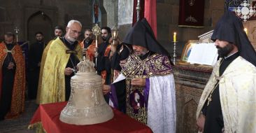 Освящен колокол канакерской церкви Св. Богородицы Духовного предводительства ВС