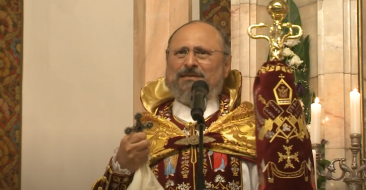 The Armenian Patriarch of Constantinople celebrated the Divine Liturgy in the newly consecrated Cathedral